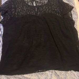 Torrid Black Lace Blouse